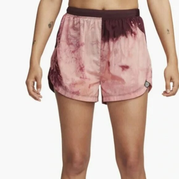 NIKE Dri-Fit Women’s Repel Trail Running Shorts Burgundy/Crush medium MSRP $75 - Picture 1 of 12